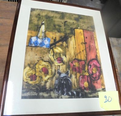 a picture of a picture of a painting on a table