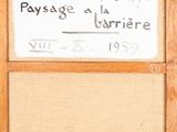 an old wooden frame with a sign on it that says paysage a brieree