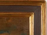 an image of a painting of a man in a boat on the water