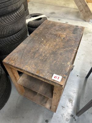 1 chariot bois 3 plateaux mobiles