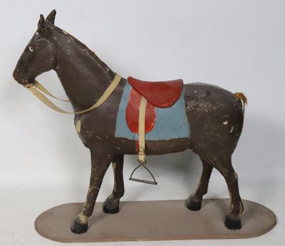 Cheval en carton bouilli peint - jouet début du 20ème siècle…