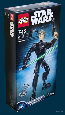 a box with a lego star wars figure in it