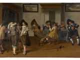an image of a painting of a group of people in a room