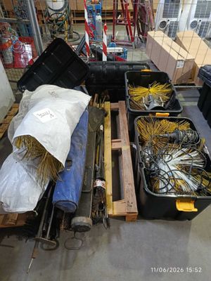 many different types of wires in a storage area