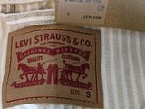 levi strauss & co men ' s striped shirt size s