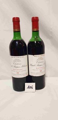 2 bouteilles château HAUT BAGES LIBERAL 1981 PAUILLAC.
