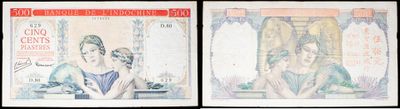 three different pictures of a woman on a bank note with a picture of a man and a woman on the front