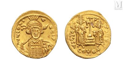 a gold coin with an image of a man holding a basket