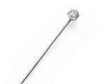 a single diamond on a stick on a white background