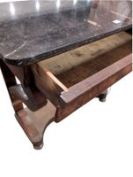 Console en bois et placage de loupe ouvrant à un tiroir en c… (photo 5)