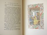 an open book with a picture of a cat on it