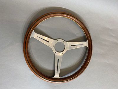 Volant Nardi, années 70 Aluminium et bois