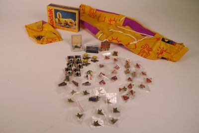 a lot of small items that are sitting on a table