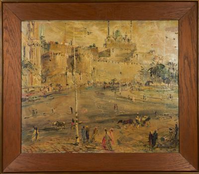 Michele BARETTA (1916-1987). "Cittadella e Moschea Mohamet A… - Photo 1