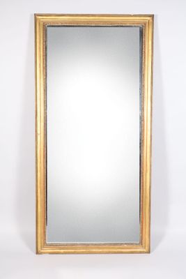 grand miroir doré, XIXème s. 182 x 89 cm env. - Photo 1