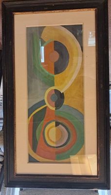 a picture of a picture of a painting on display