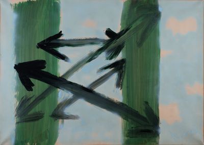 Jean MESSAGIER (1920-1999). "Printemps parallèles".