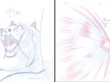 deux images représentant un dessin de chat et un dessin de chat