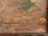a picture of a painting of a man riding a horse