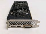 a close up of a video card on a white surface