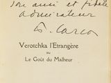 an old book with writing on it with a picture of a horse