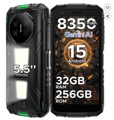 un téléphone portable noir et vert équipé d'un appareil photo