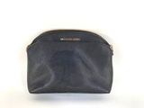 michael korsh black leather cosmetic case
