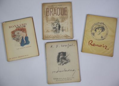 Réunion de quatre monographies de peintres :