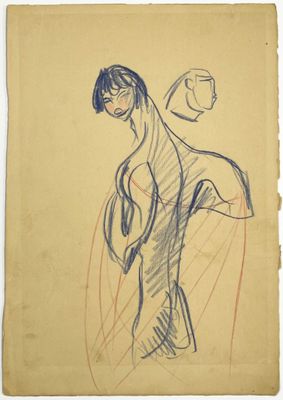 une image représentant un dessin d'un homme tenant une batte de baseball