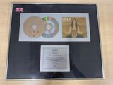 framed photograph of a cd and cd case with a picture of a woman