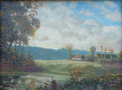 Albert MALET (1905-1986), "Forêt d'Eawy à Saint Helier", hui…