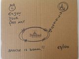 une photo d'un dessin réalisé sur un morceau de carton