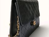 chanel black quilted lambskin flap bag