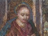 an image of a painting of a woman holding a baby