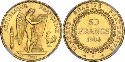 a gold coin with an image of a woman holding a basket