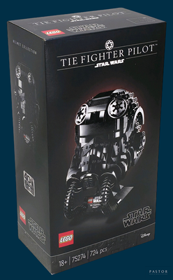 a box with a lego star wars figure in it