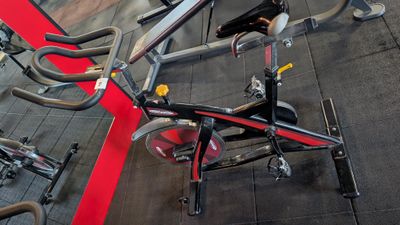 many bikes that are sitting on the floor in the gym