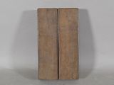 pair of wooden bookends on white background