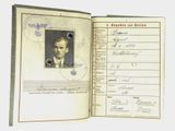 a passport with a picture of a man inside of it