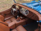 a brown and blue car inside of a car