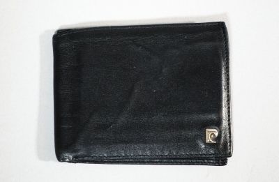 PIERRE CARDIN Portefeuille en cuir noir