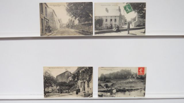 St-Georges-la-Pouge : Lot de 4CPA. 1 carte avec cachet en filigra...