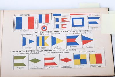 a book with a bunch of different flags on it