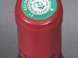 a close up of a bottle of wine with a label on it