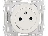 an image of a close up of a white electrical outlet on a white background