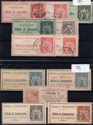 several different types of stamps are displayed on a black surface