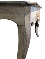 Importante console en bois naturel sculpté et mouluré à déco… (photo 6)