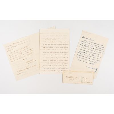 DUMAS fils (Alexandre) Lettres autographes signées.