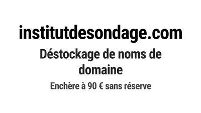 Nom de domaine institutdesondage.