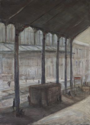 Hervé THIBAULT (né en 1944) La gare de Valence